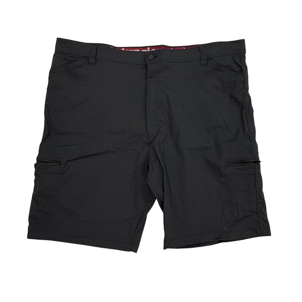 Wrangler ATG Cargo Shorts Mens 46 Black Stretch Nylon Outdoor Hiking Utility‎